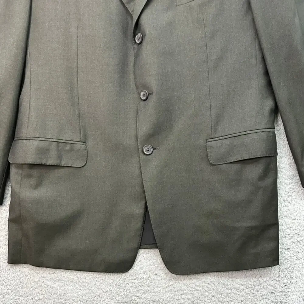 Gianni Versace Couture Men's Size ?? 3-Button Blazer Olive Green Business Flaw